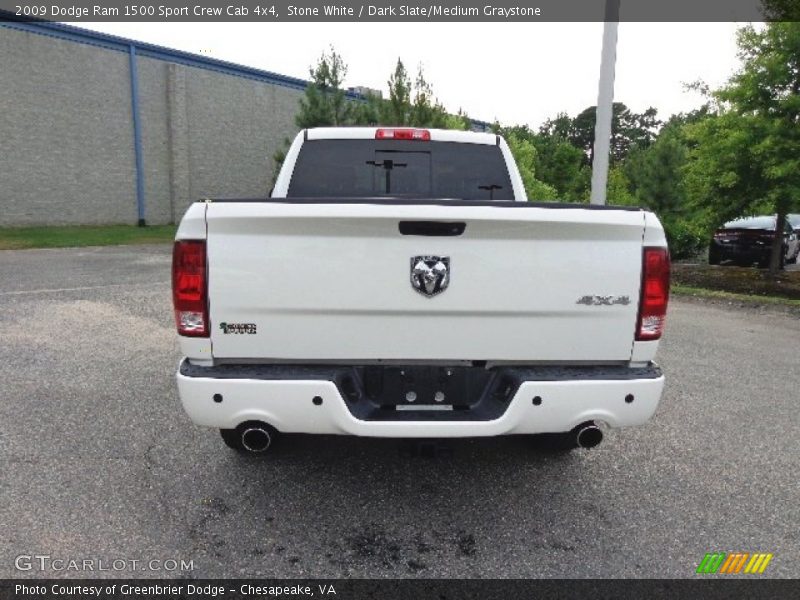 Stone White / Dark Slate/Medium Graystone 2009 Dodge Ram 1500 Sport Crew Cab 4x4