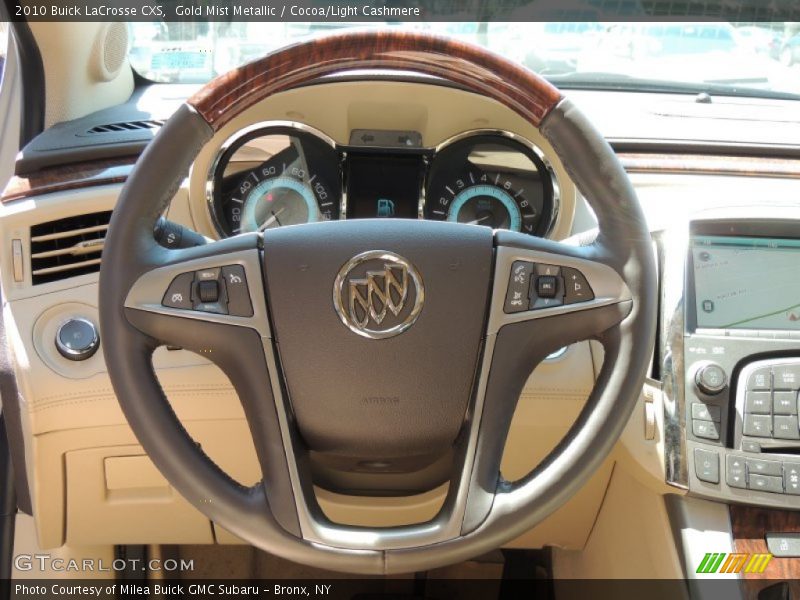 Gold Mist Metallic / Cocoa/Light Cashmere 2010 Buick LaCrosse CXS