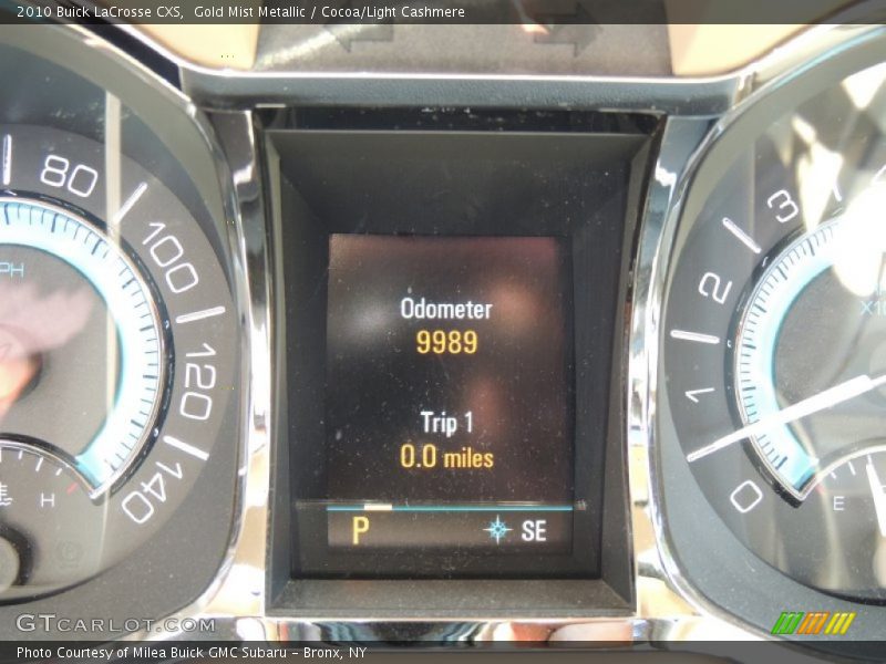 Gold Mist Metallic / Cocoa/Light Cashmere 2010 Buick LaCrosse CXS