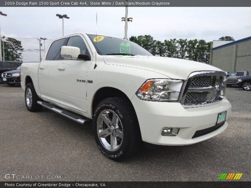 Stone White / Dark Slate/Medium Graystone 2009 Dodge Ram 1500 Sport Crew Cab 4x4