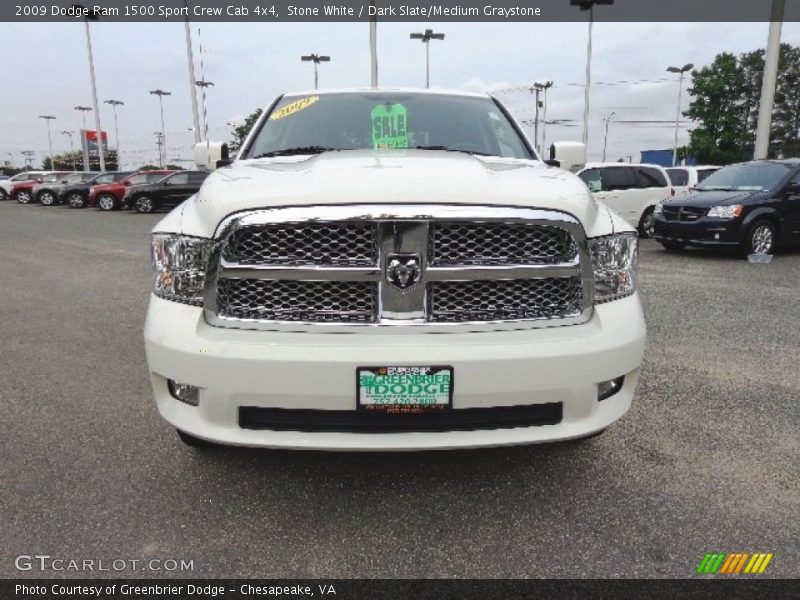 Stone White / Dark Slate/Medium Graystone 2009 Dodge Ram 1500 Sport Crew Cab 4x4