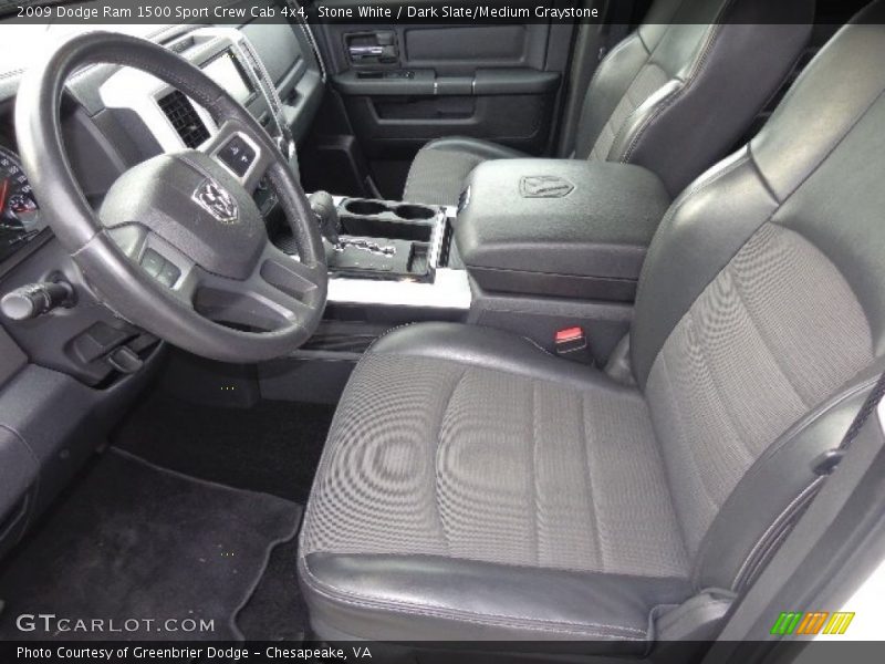 Stone White / Dark Slate/Medium Graystone 2009 Dodge Ram 1500 Sport Crew Cab 4x4