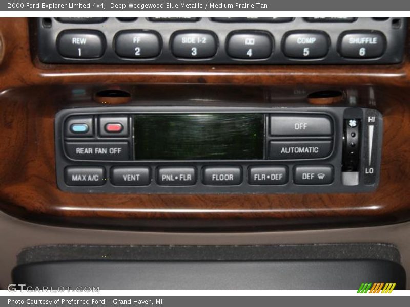 Controls of 2000 Explorer Limited 4x4