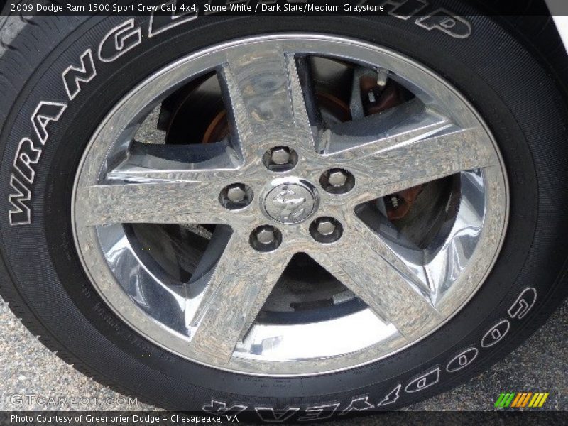 Stone White / Dark Slate/Medium Graystone 2009 Dodge Ram 1500 Sport Crew Cab 4x4