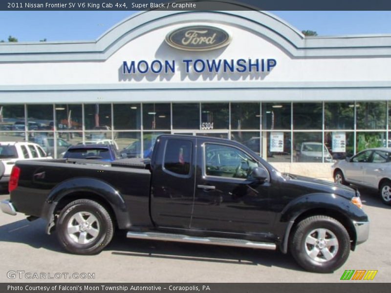 Super Black / Graphite 2011 Nissan Frontier SV V6 King Cab 4x4