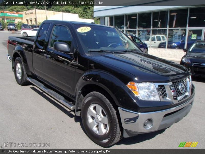 Super Black / Graphite 2011 Nissan Frontier SV V6 King Cab 4x4