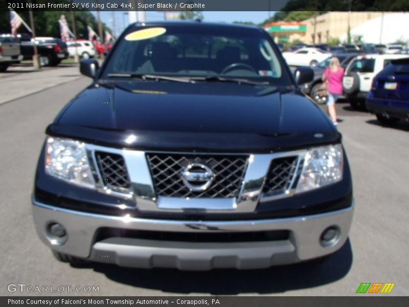 Super Black / Graphite 2011 Nissan Frontier SV V6 King Cab 4x4