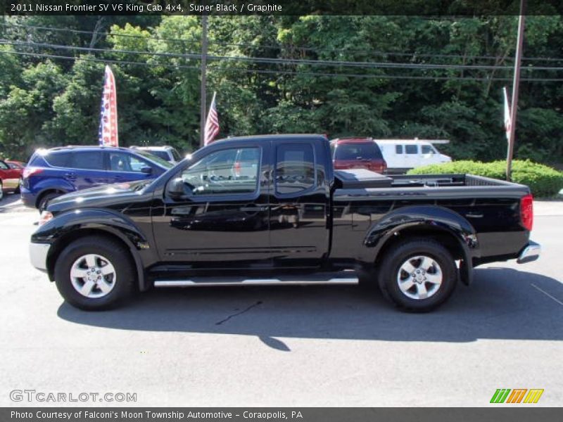 Super Black / Graphite 2011 Nissan Frontier SV V6 King Cab 4x4