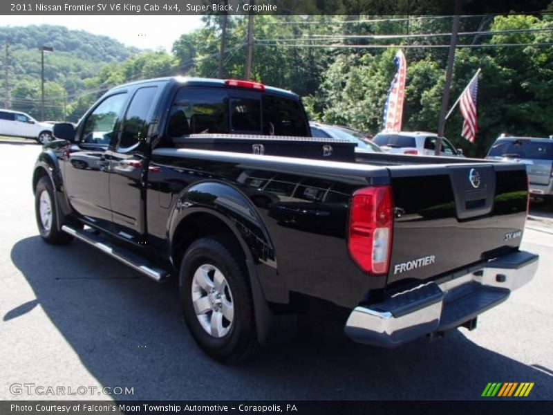 Super Black / Graphite 2011 Nissan Frontier SV V6 King Cab 4x4
