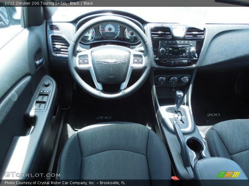Black / Black 2012 Chrysler 200 Touring Sedan
