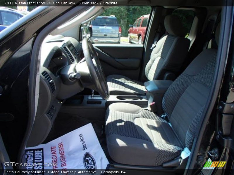 Super Black / Graphite 2011 Nissan Frontier SV V6 King Cab 4x4