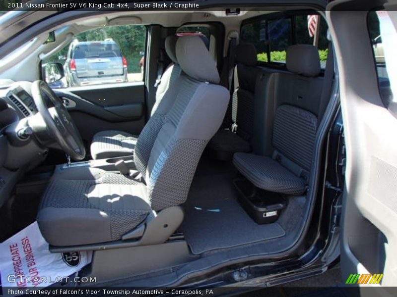 Super Black / Graphite 2011 Nissan Frontier SV V6 King Cab 4x4