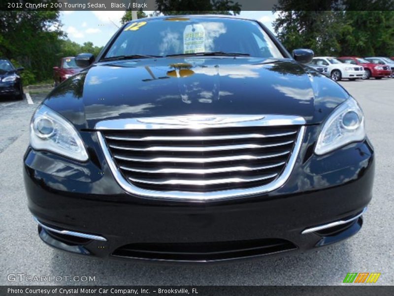 Black / Black 2012 Chrysler 200 Touring Sedan