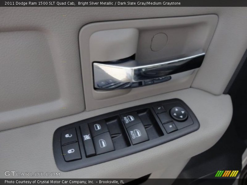 Bright Silver Metallic / Dark Slate Gray/Medium Graystone 2011 Dodge Ram 1500 SLT Quad Cab