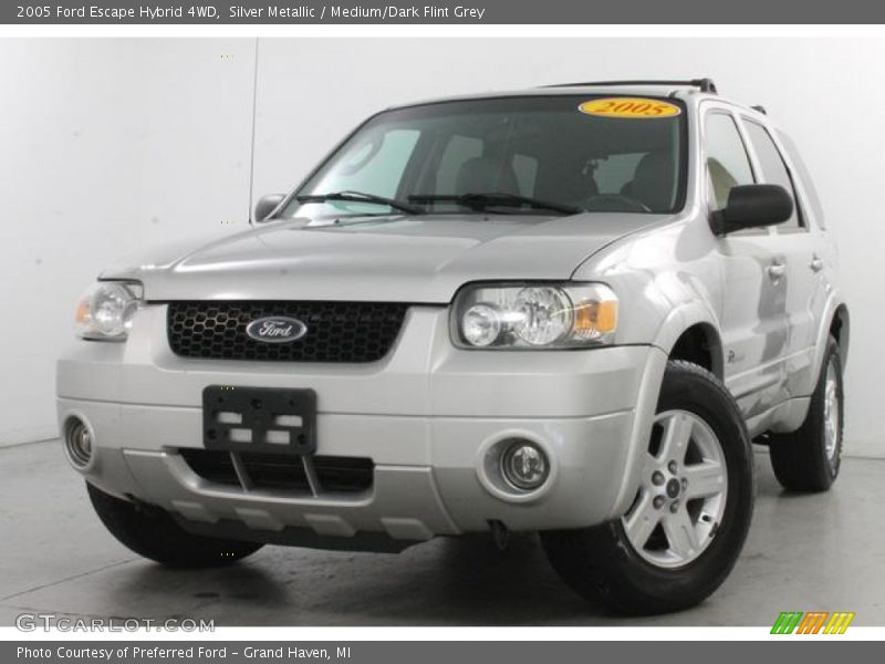 Silver Metallic / Medium/Dark Flint Grey 2005 Ford Escape Hybrid 4WD