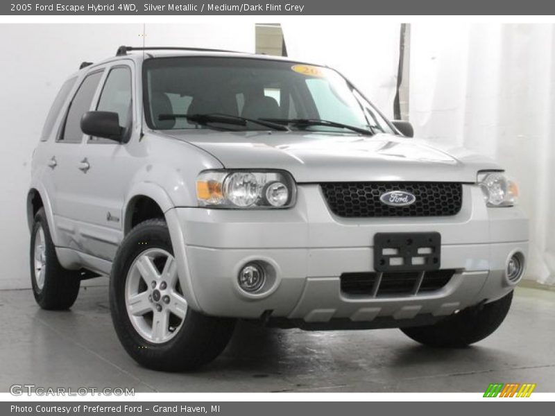 Silver Metallic / Medium/Dark Flint Grey 2005 Ford Escape Hybrid 4WD