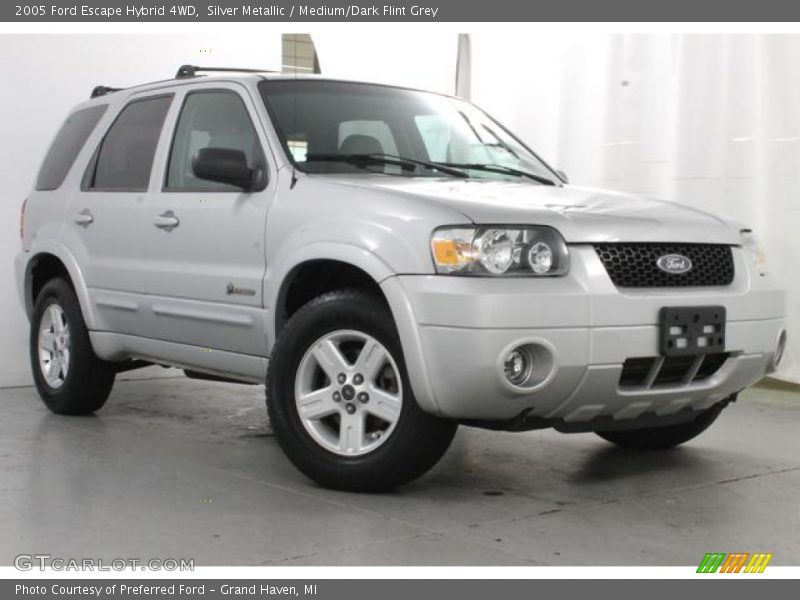 Silver Metallic / Medium/Dark Flint Grey 2005 Ford Escape Hybrid 4WD