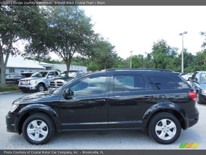 Brilliant Black Crystal Pearl / Black 2011 Dodge Journey Mainstreet