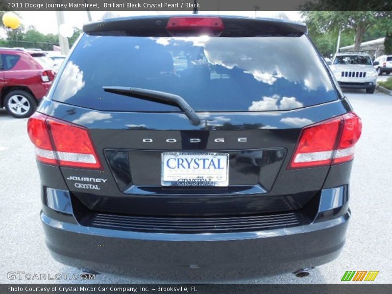 Brilliant Black Crystal Pearl / Black 2011 Dodge Journey Mainstreet