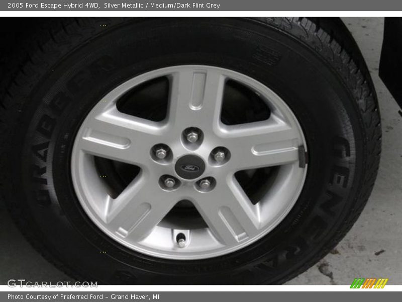Silver Metallic / Medium/Dark Flint Grey 2005 Ford Escape Hybrid 4WD