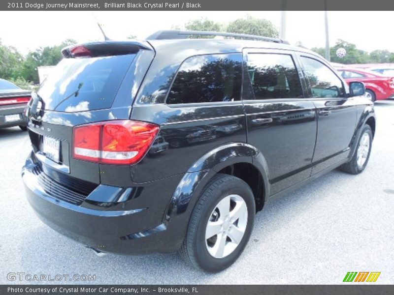 Brilliant Black Crystal Pearl / Black 2011 Dodge Journey Mainstreet