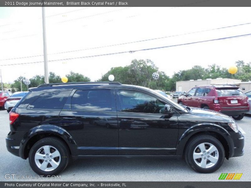 Brilliant Black Crystal Pearl / Black 2011 Dodge Journey Mainstreet