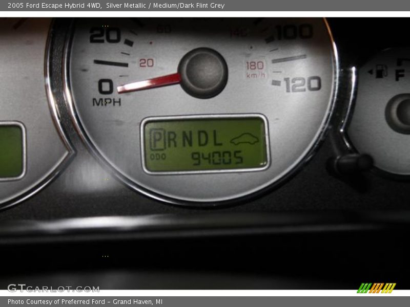 Silver Metallic / Medium/Dark Flint Grey 2005 Ford Escape Hybrid 4WD