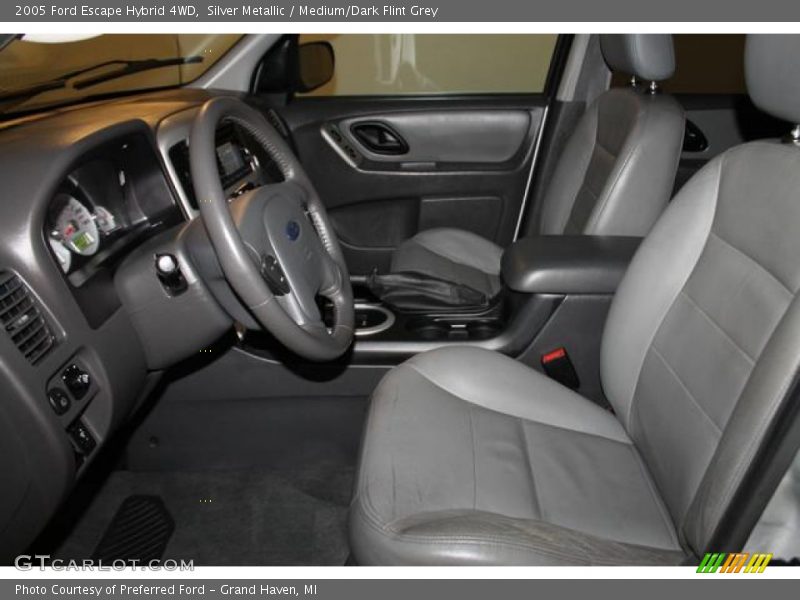 Silver Metallic / Medium/Dark Flint Grey 2005 Ford Escape Hybrid 4WD