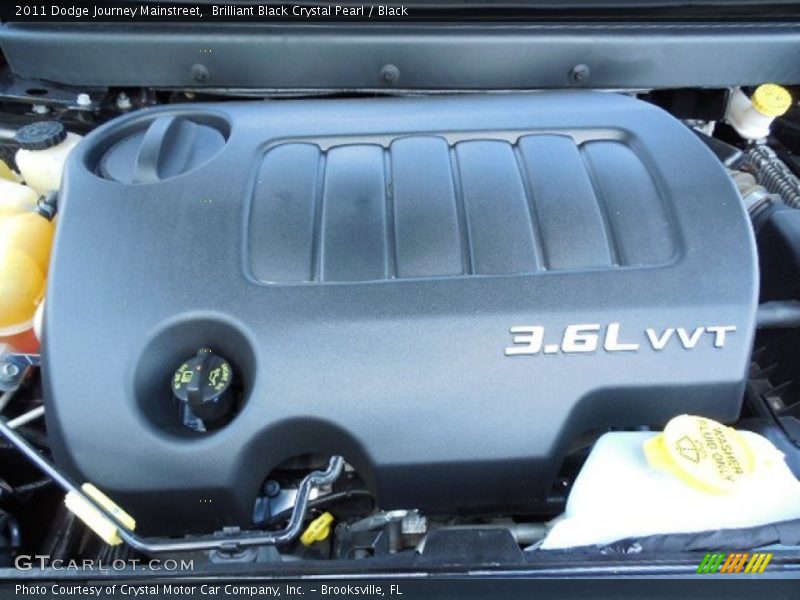 Brilliant Black Crystal Pearl / Black 2011 Dodge Journey Mainstreet