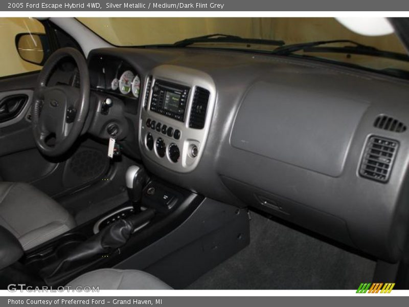 Silver Metallic / Medium/Dark Flint Grey 2005 Ford Escape Hybrid 4WD