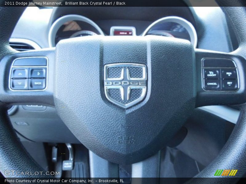 Brilliant Black Crystal Pearl / Black 2011 Dodge Journey Mainstreet