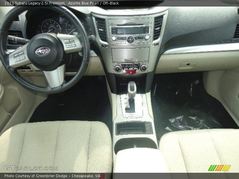 Azurite Blue Pearl / Off-Black 2011 Subaru Legacy 2.5i Premium