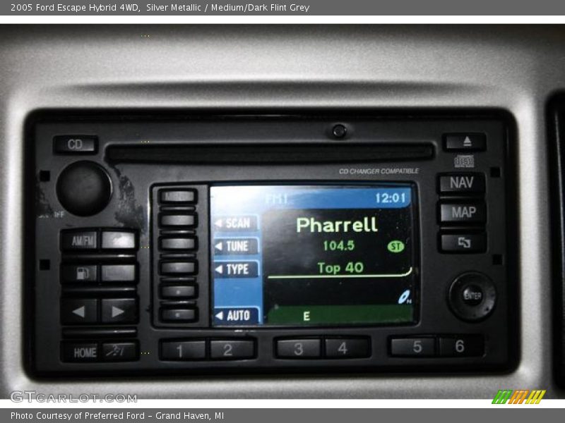 Silver Metallic / Medium/Dark Flint Grey 2005 Ford Escape Hybrid 4WD