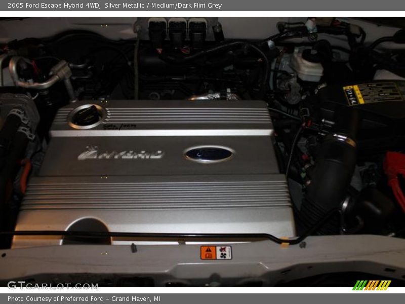 Silver Metallic / Medium/Dark Flint Grey 2005 Ford Escape Hybrid 4WD