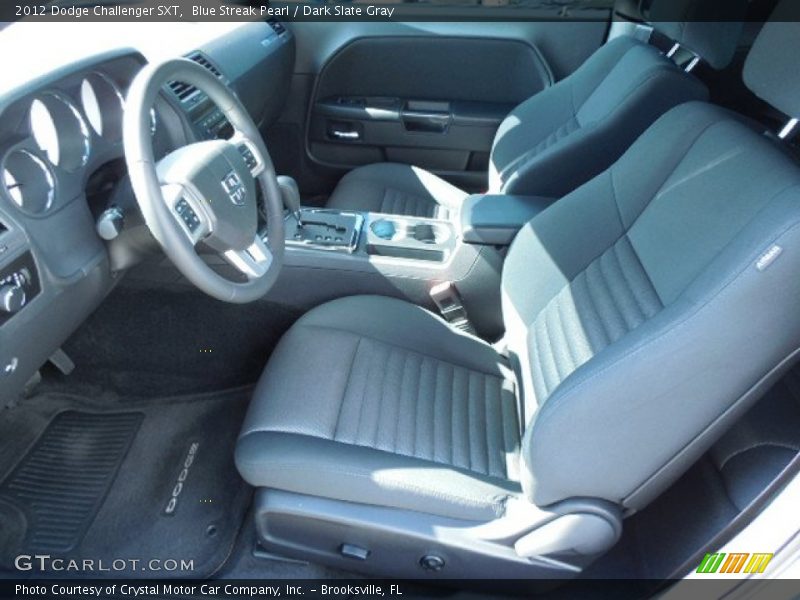 Blue Streak Pearl / Dark Slate Gray 2012 Dodge Challenger SXT