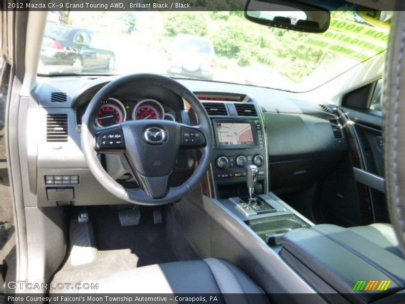 Brilliant Black / Black 2012 Mazda CX-9 Grand Touring AWD