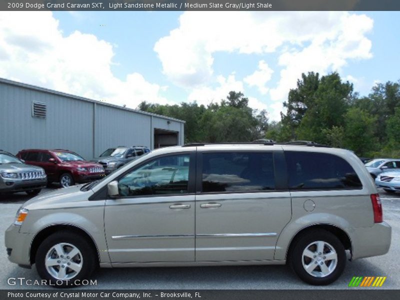 Light Sandstone Metallic / Medium Slate Gray/Light Shale 2009 Dodge Grand Caravan SXT