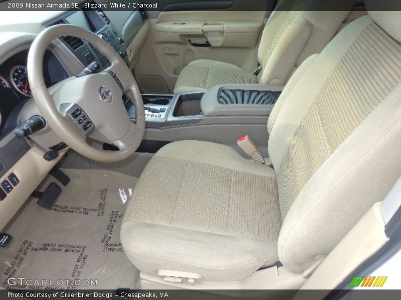  2009 Armada SE Charcoal Interior