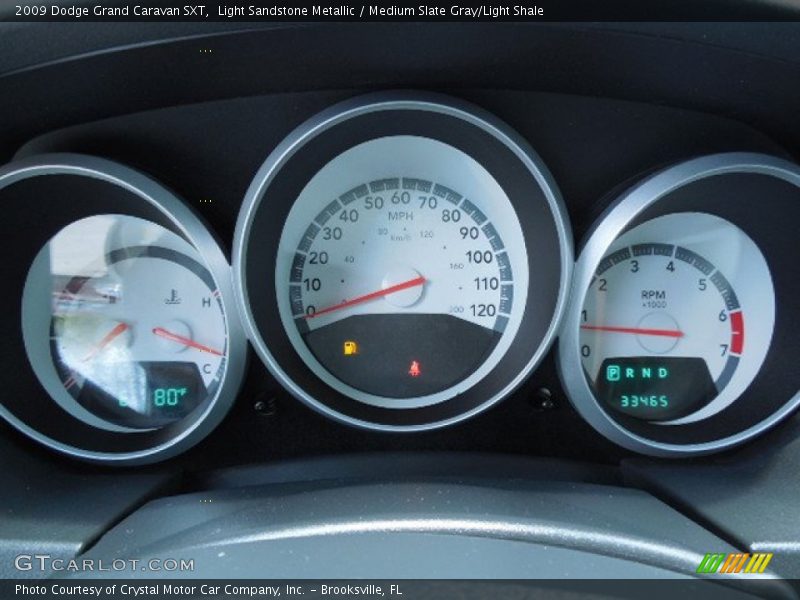Light Sandstone Metallic / Medium Slate Gray/Light Shale 2009 Dodge Grand Caravan SXT