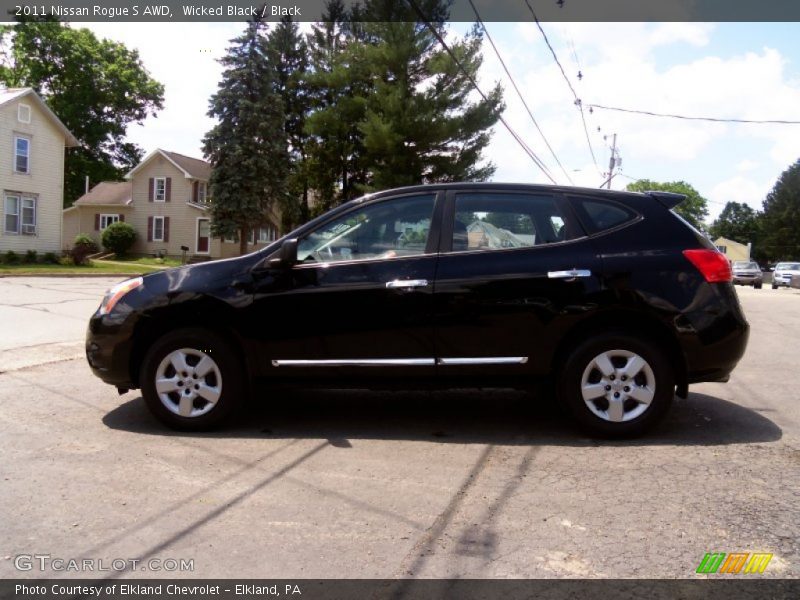 Wicked Black / Black 2011 Nissan Rogue S AWD