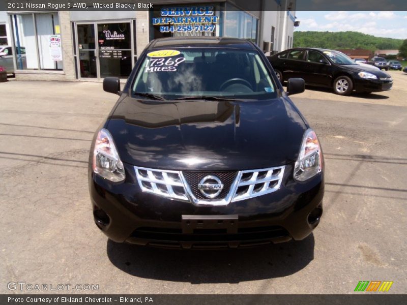 Wicked Black / Black 2011 Nissan Rogue S AWD