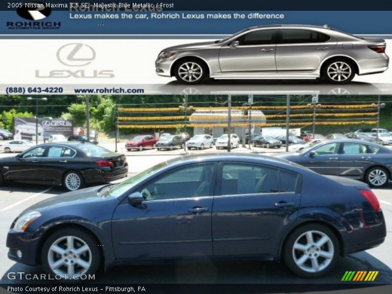 Majestic Blue Metallic / Frost 2005 Nissan Maxima 3.5 SE