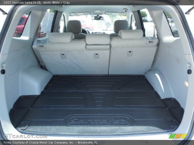 Arctic White / Gray 2007 Hyundai Santa Fe SE