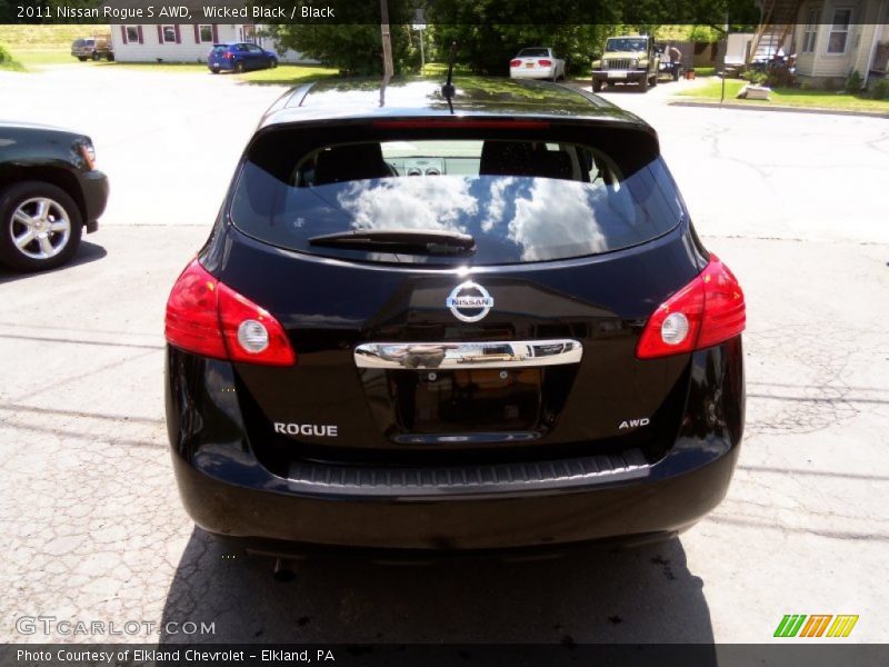Wicked Black / Black 2011 Nissan Rogue S AWD