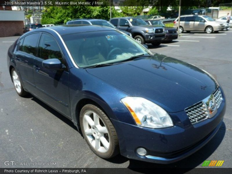 Majestic Blue Metallic / Frost 2005 Nissan Maxima 3.5 SE
