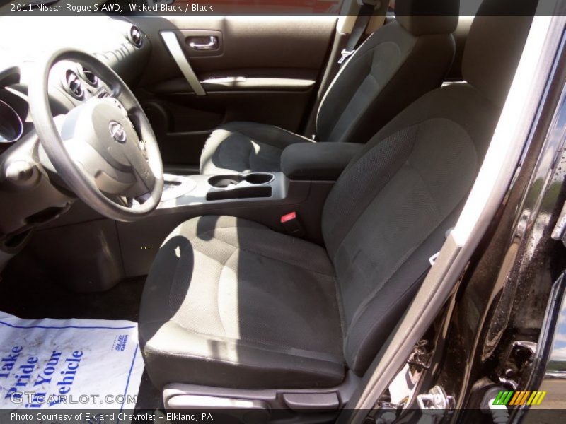 Wicked Black / Black 2011 Nissan Rogue S AWD
