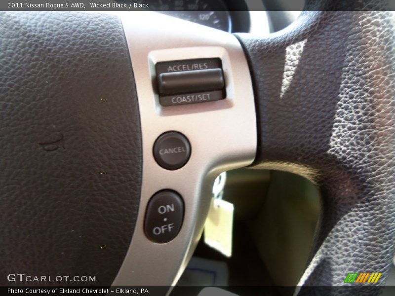 Wicked Black / Black 2011 Nissan Rogue S AWD