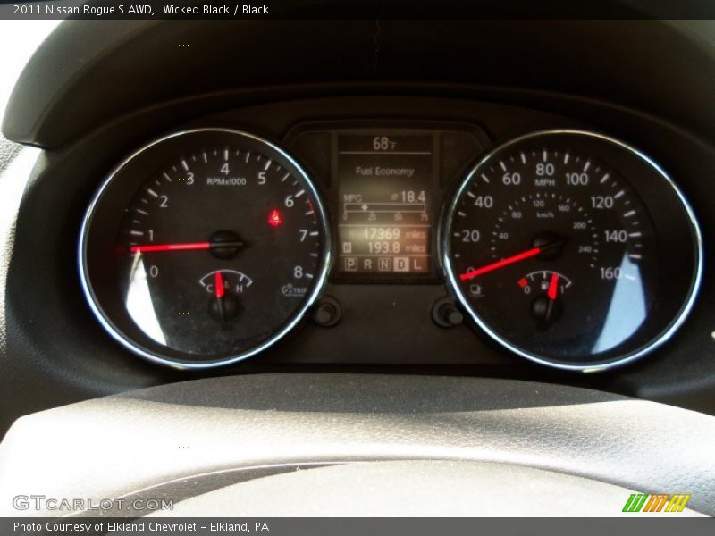 Wicked Black / Black 2011 Nissan Rogue S AWD