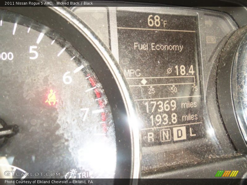 Wicked Black / Black 2011 Nissan Rogue S AWD