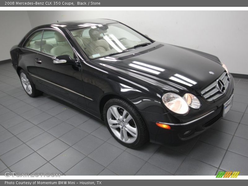Black / Stone 2008 Mercedes-Benz CLK 350 Coupe